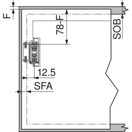 Mécanisme basculant HK-S blanc / KIT