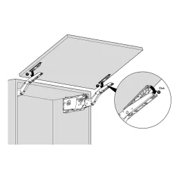 Mécanisme basculant HK TOP blanc / KIT
