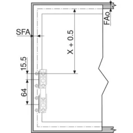 Mécanisme basculant HL gris / KIT