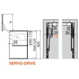 Mécanisme basculant HL gris / KIT
